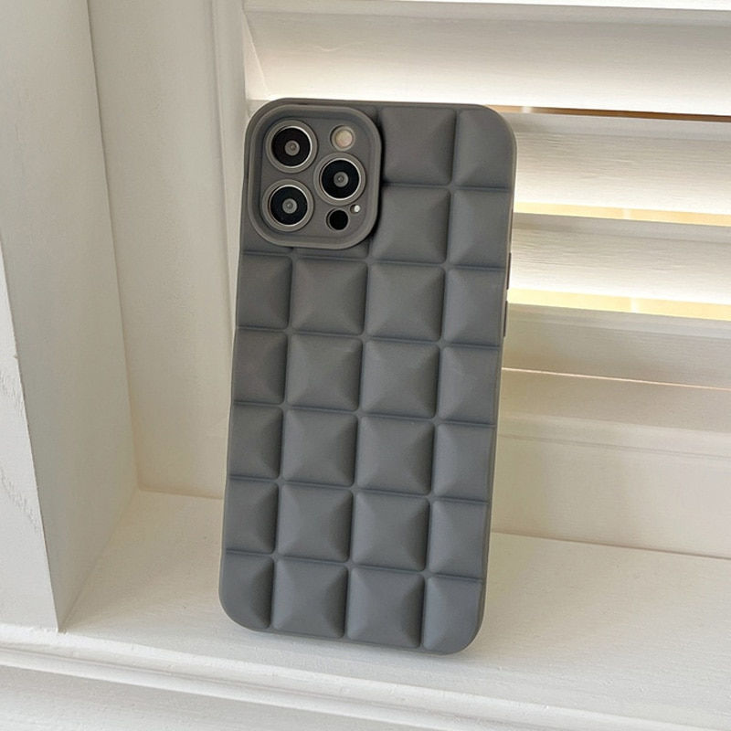 Thumbnail: Grid Matte Phone Case For iPhone