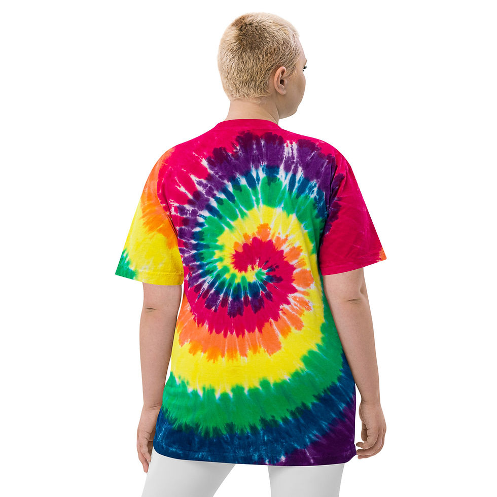 Миниатюра: Poetry Loves Me Oversized tie-dye t-shirt