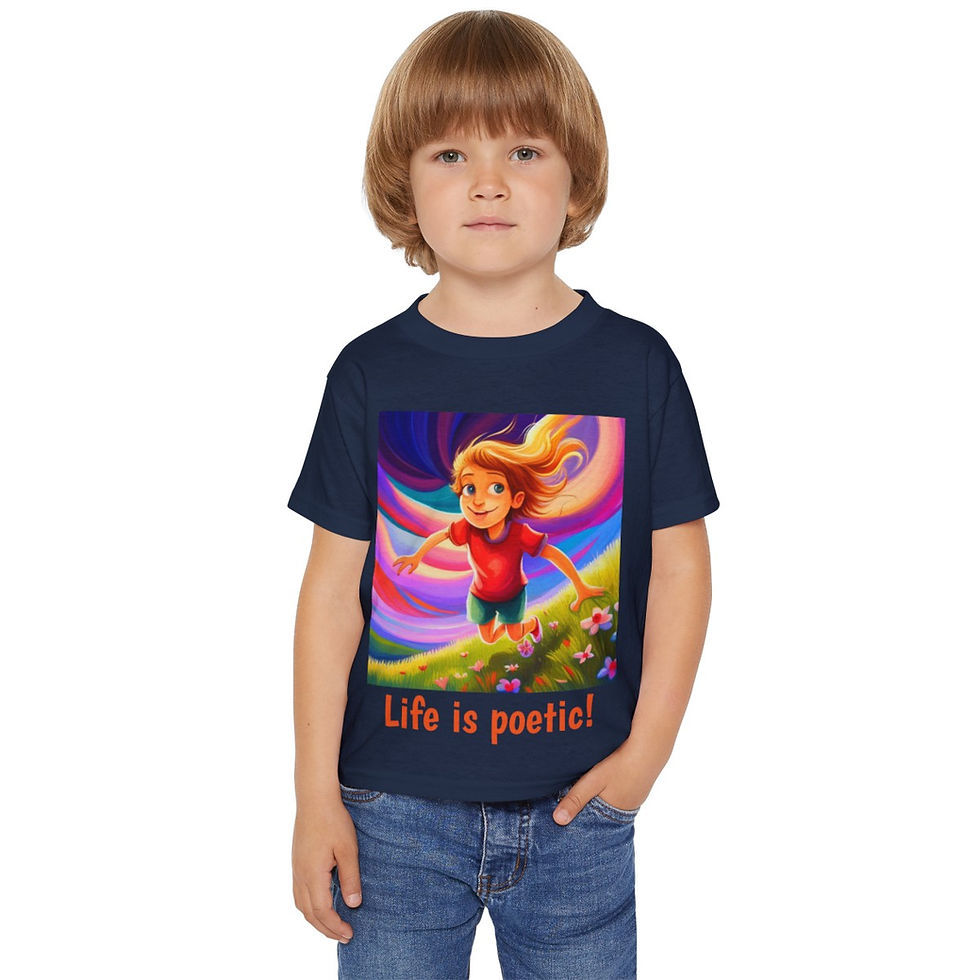 Thumbnail: Life is poetic Heavy Cotton™ Toddler T-shirt