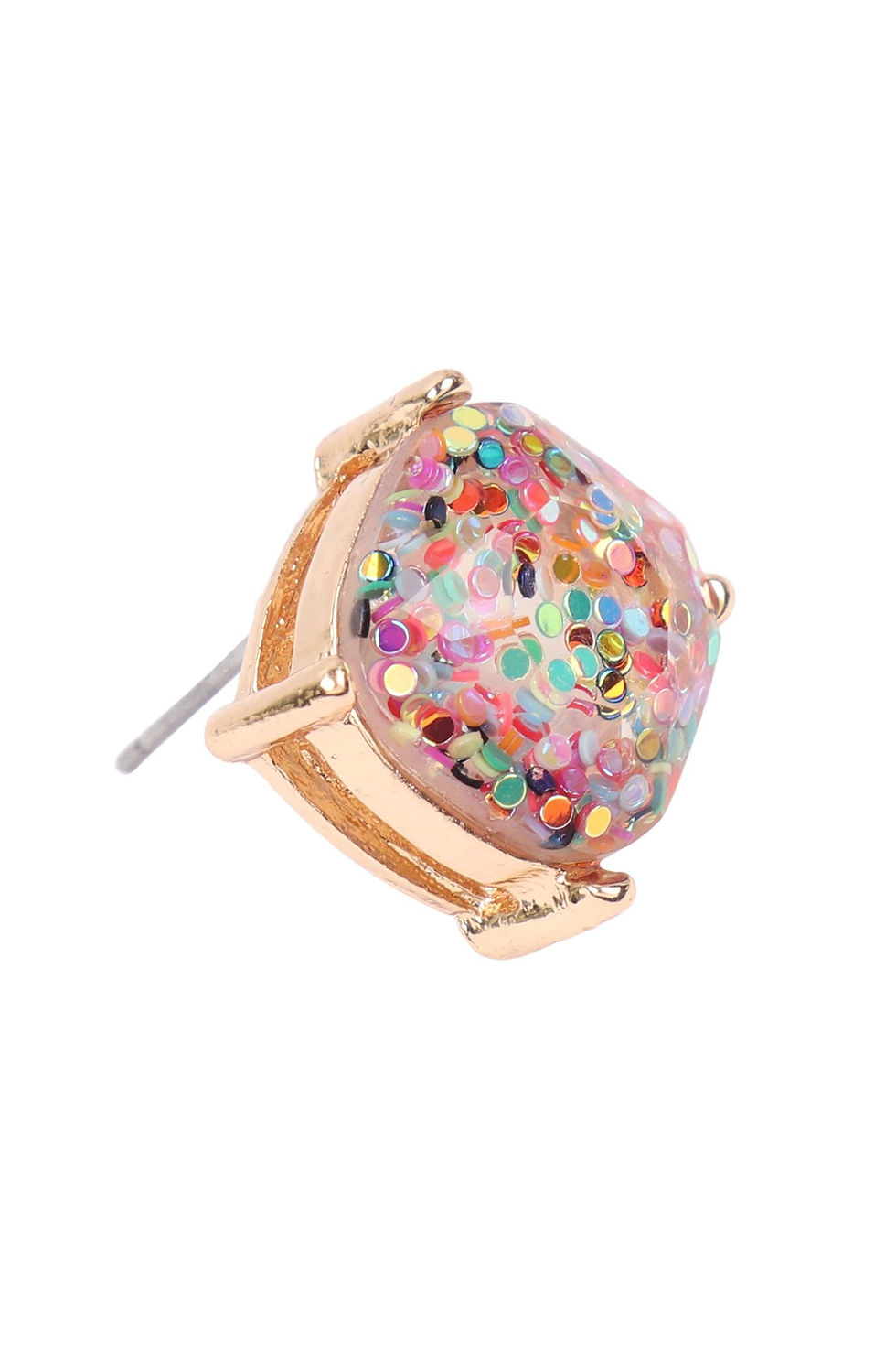 Thumbnail: Glitter Poetry Stud Earrings