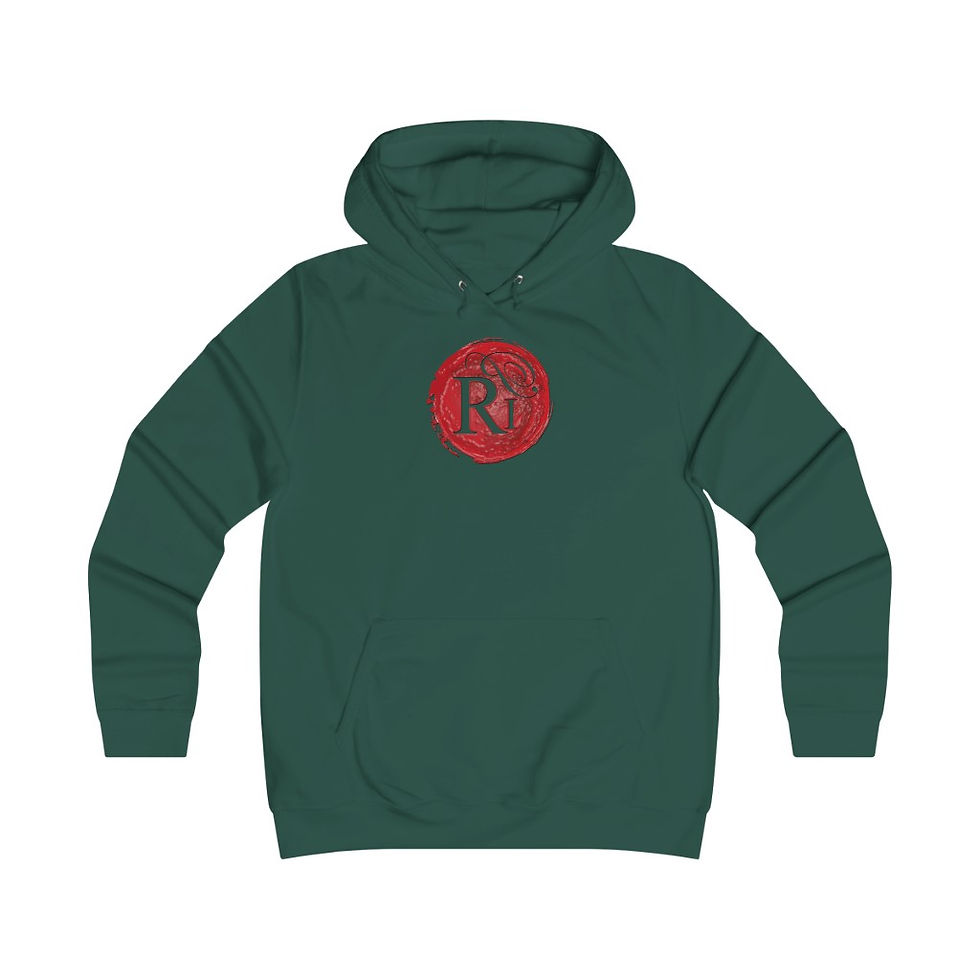 Thumbnail: Girlie Realistic Poetry College Hoodie