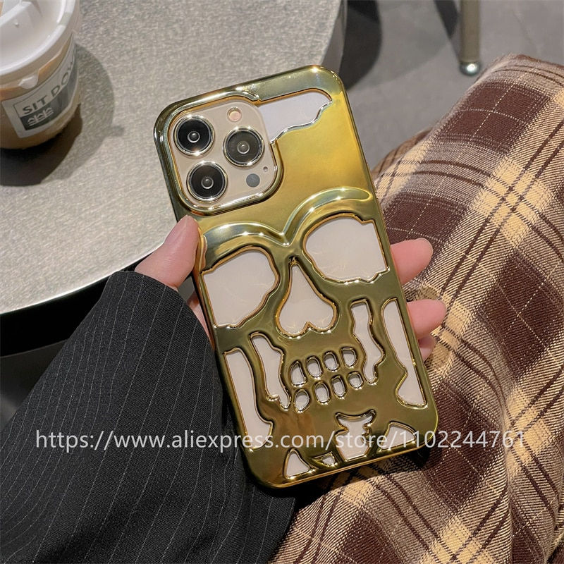 Thumbnail: 3D Skull Phone Case For iPhone