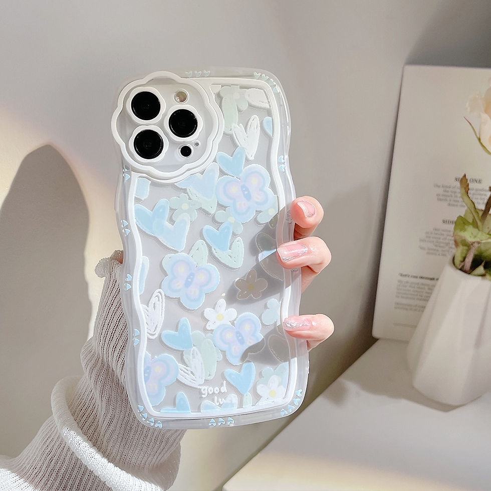 Thumbnail: White butterfly phone case for iPhone