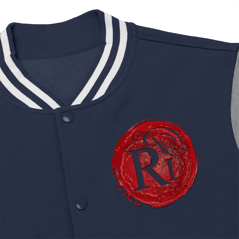 Miniatura: Men's Realistic Poetry Varsity Jacket