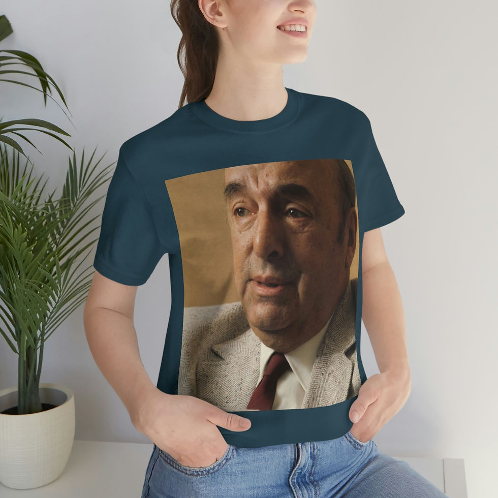 Sīktēls: PABLO NERUDA Unisex Short Sleeve Tee
