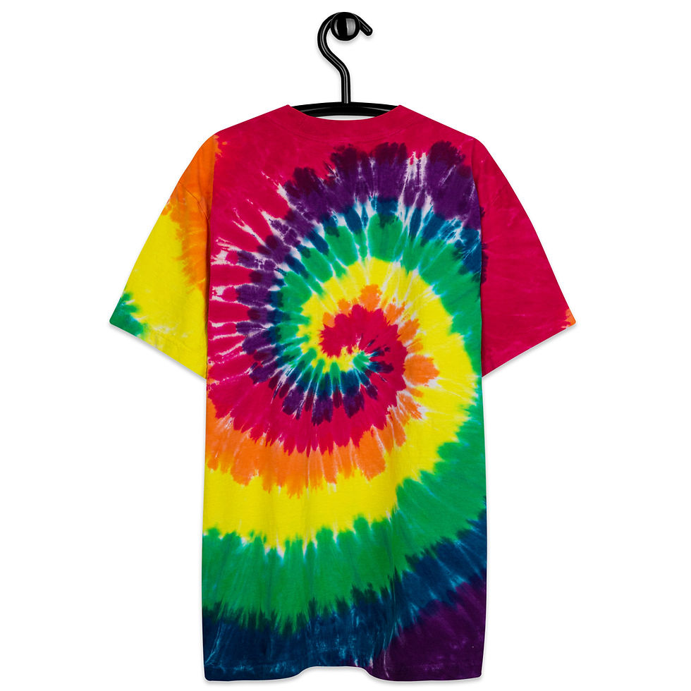 Miniatura: Poetry Loves Me Oversized tie-dye t-shirt