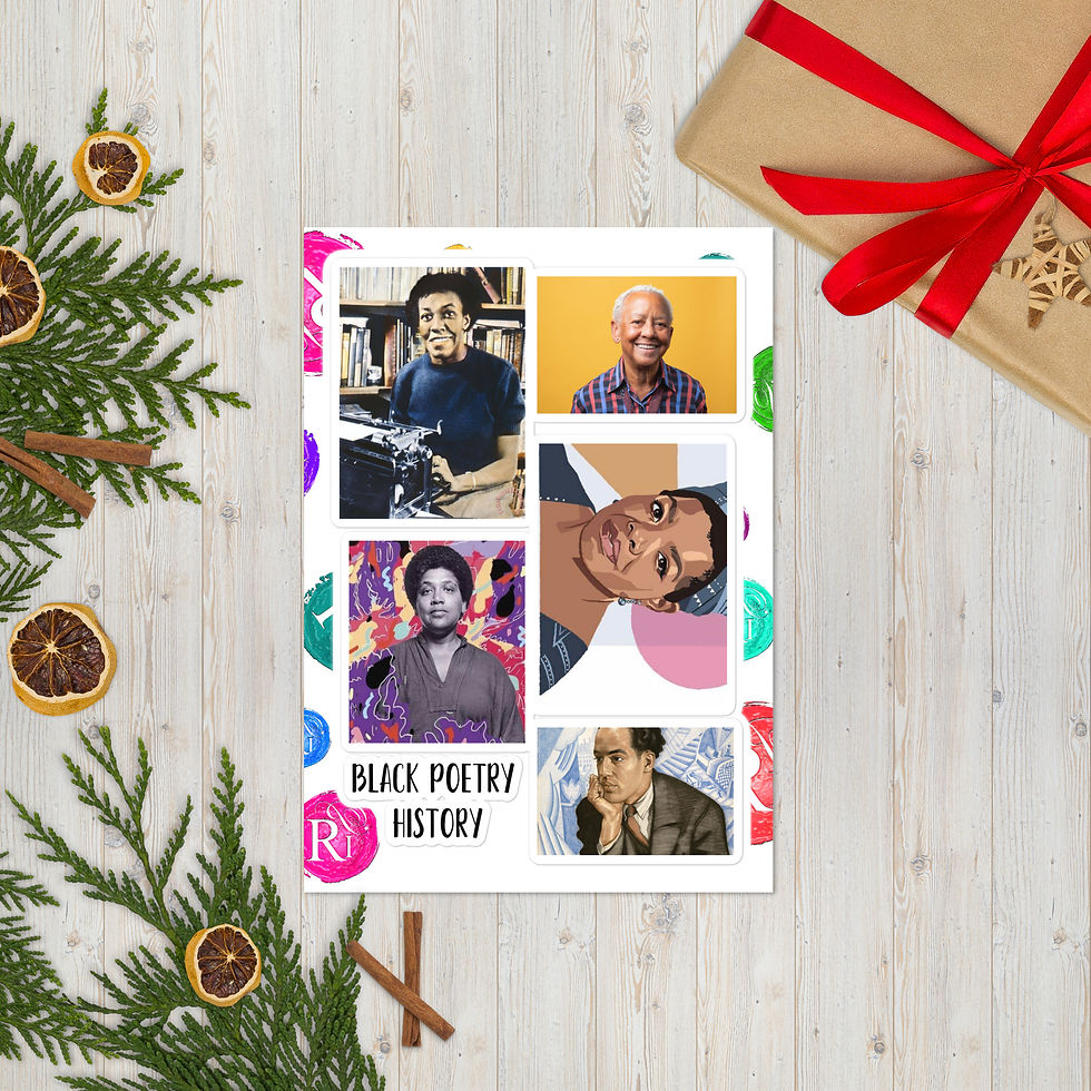 Thumbnail: Poetry sticker sheet