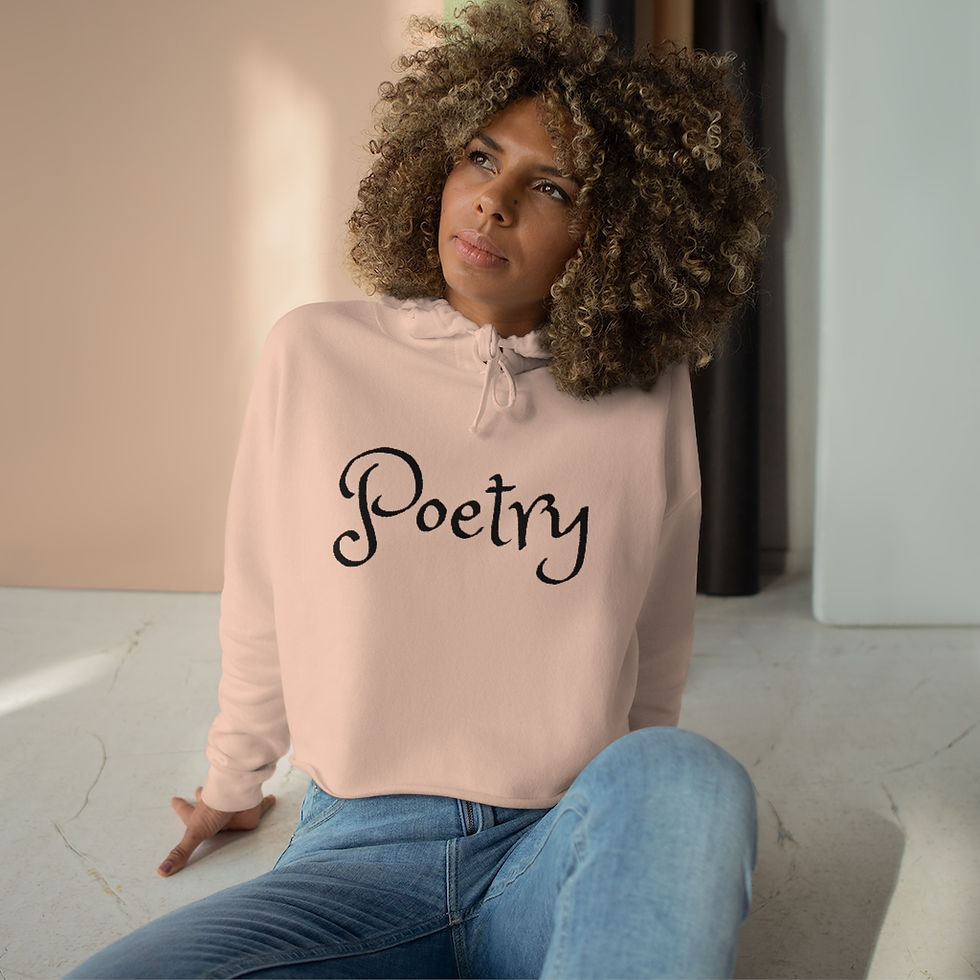 Thumbnail: Crop Poetry Hoodie