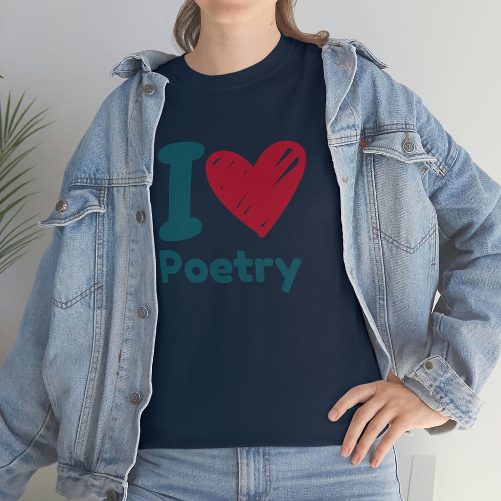 Thumbnail: I love Poetry Unisex Heavy Cotton Tee