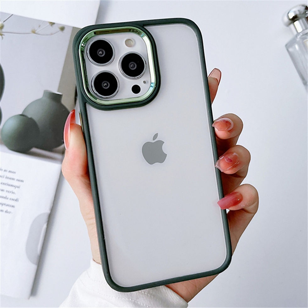 Miniatyrbild: Luxury Metal Camera Ring Clear Phone Case For iPhone