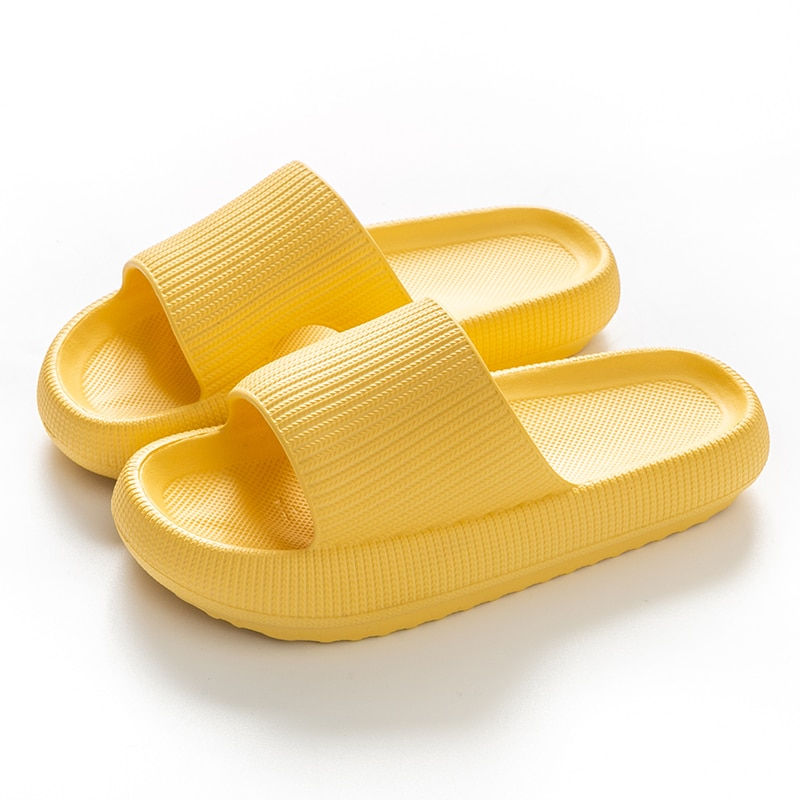 Thumbnail: Thick Platform Poetic Cloud Slippers