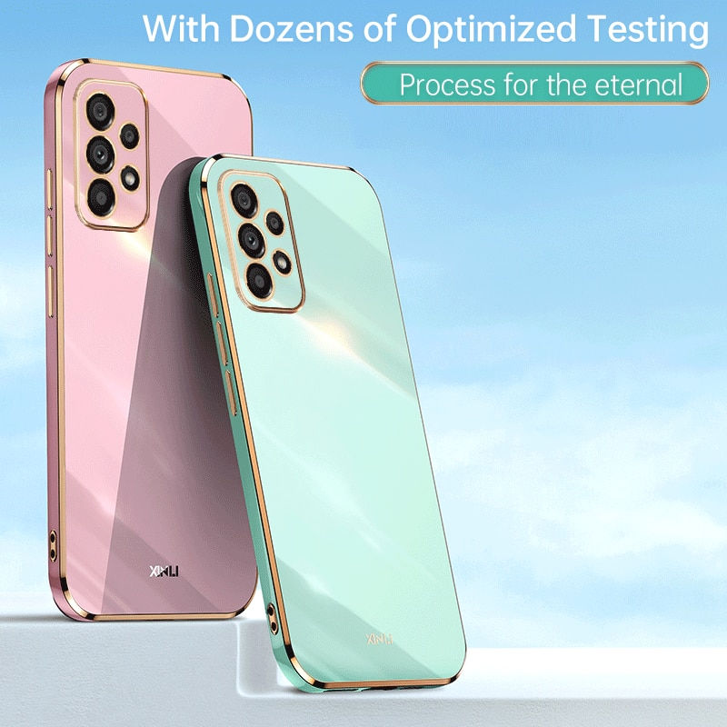 Thumbnail: Solid Color Plating Silicone Phone Case for Samsung Galaxy