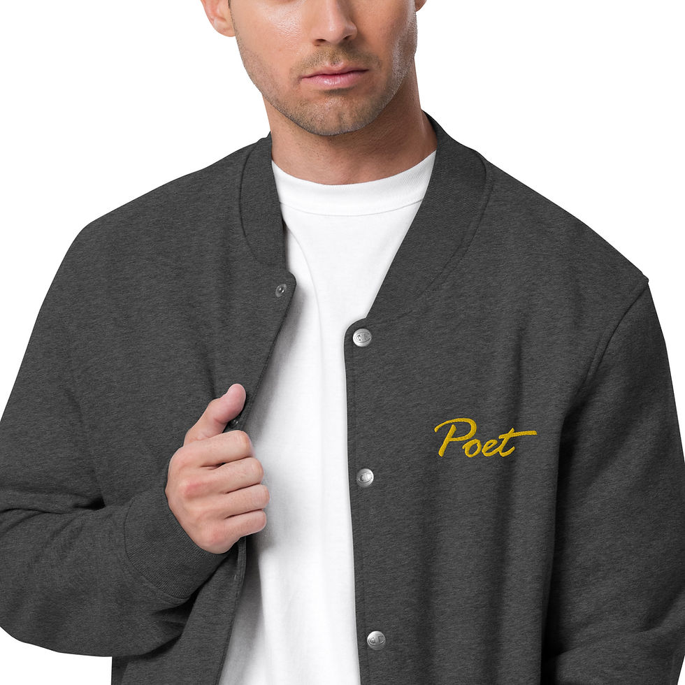 Thumbnail: Exclusive Poetry Embroidered Champion Bomber Jacket