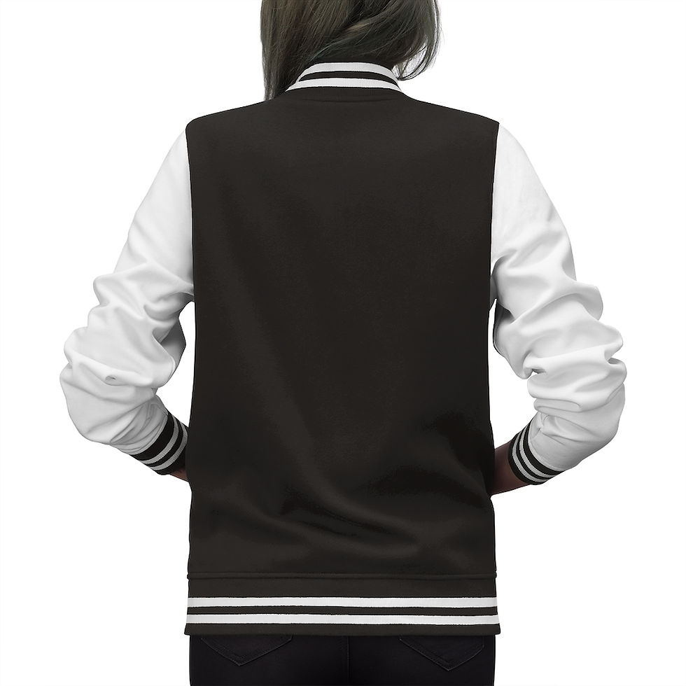 Thumbnail: Women's Realistic Poetry Varsity Jacket
