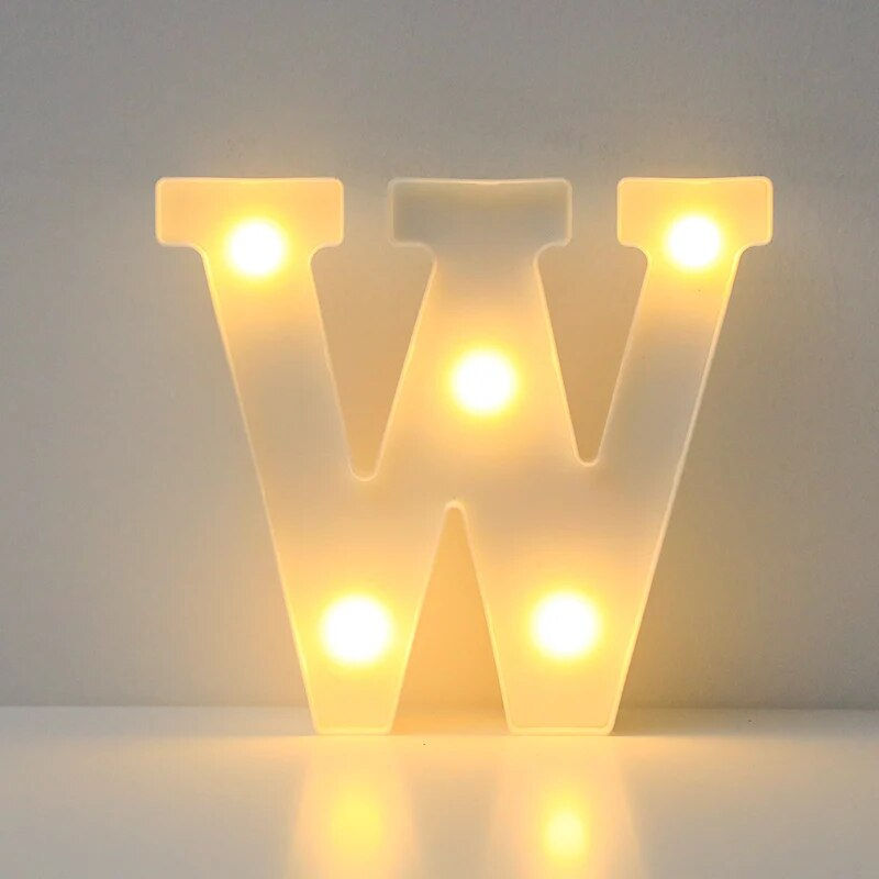 Miniatura: Alphabet LED Letter Lights Luminous Decoration