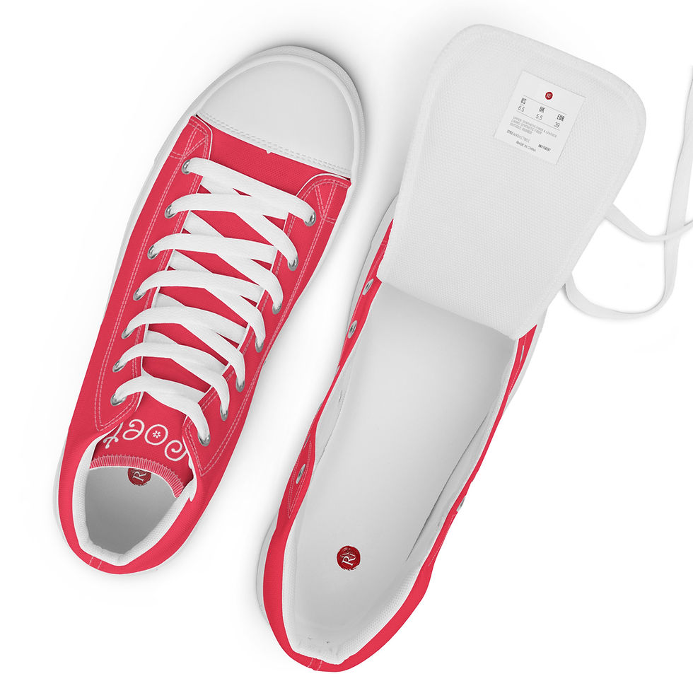 Thumbnail: Exclusive Women’s Poetry high top canvas shoes