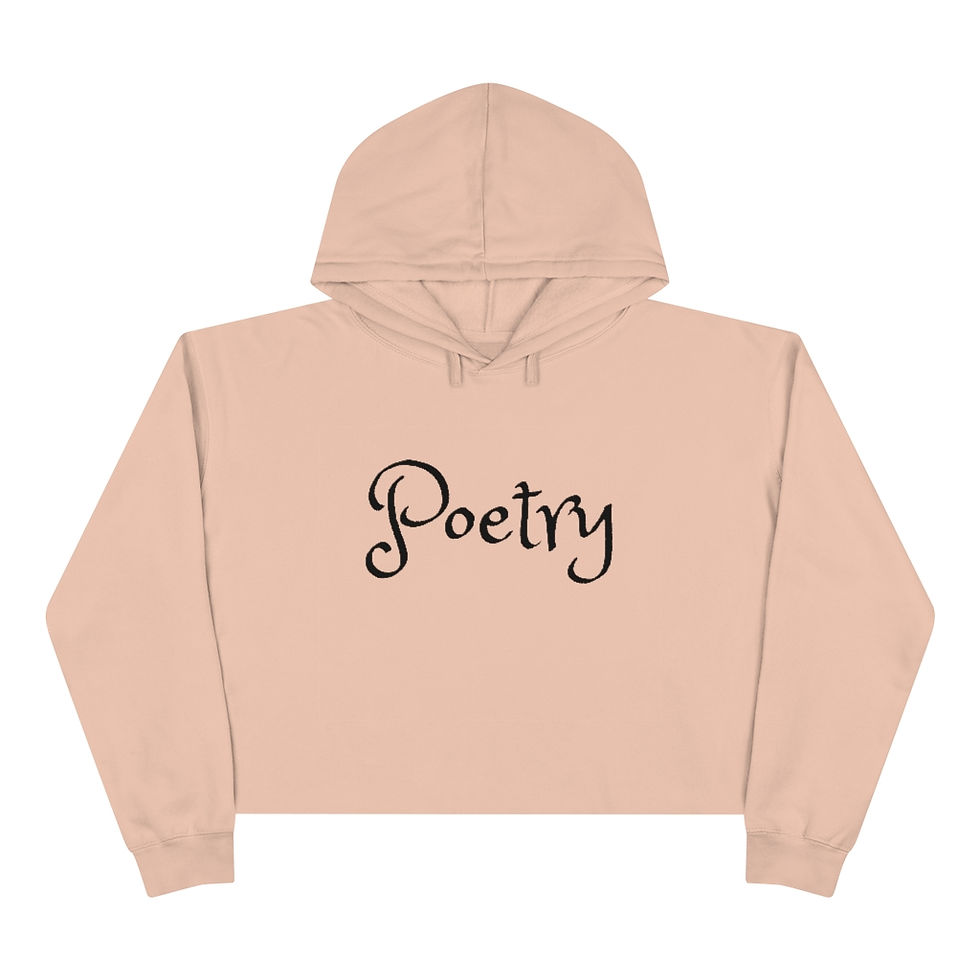 Thumbnail: Crop Poetry Hoodie