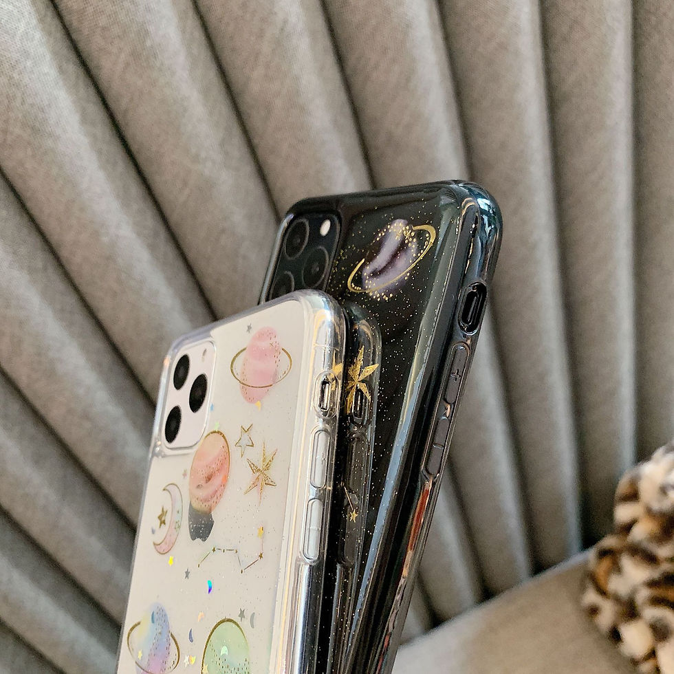 Sličica: Glitter Clear Cute Phone Case For iPhone