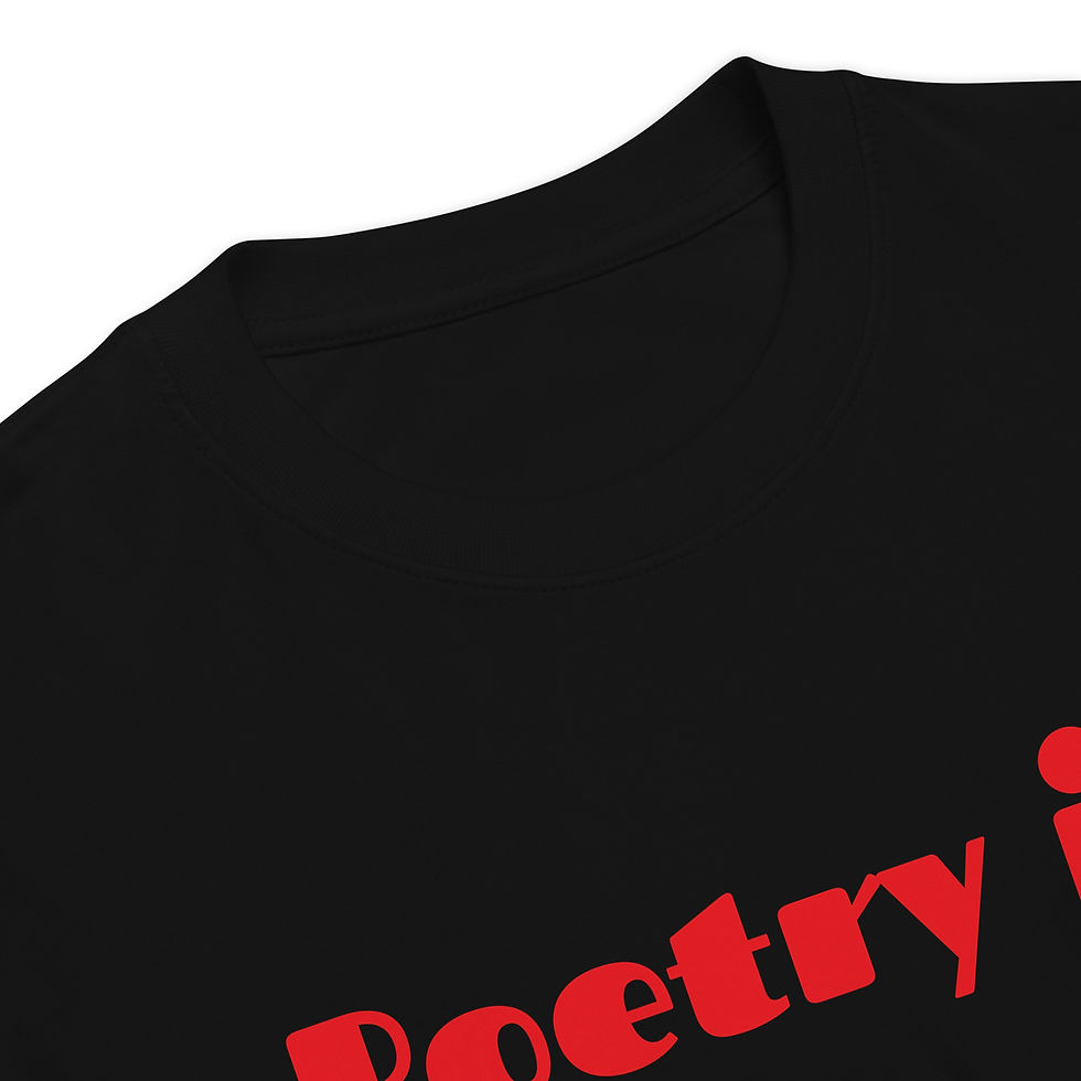 Miniature : Poetry is Men’s premium heavyweight tee