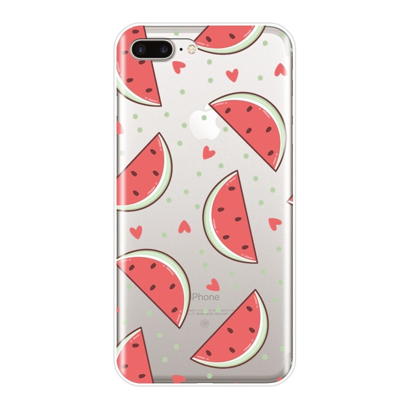 Thumbnail: Silicone Pineapple Avocado case For iPhone