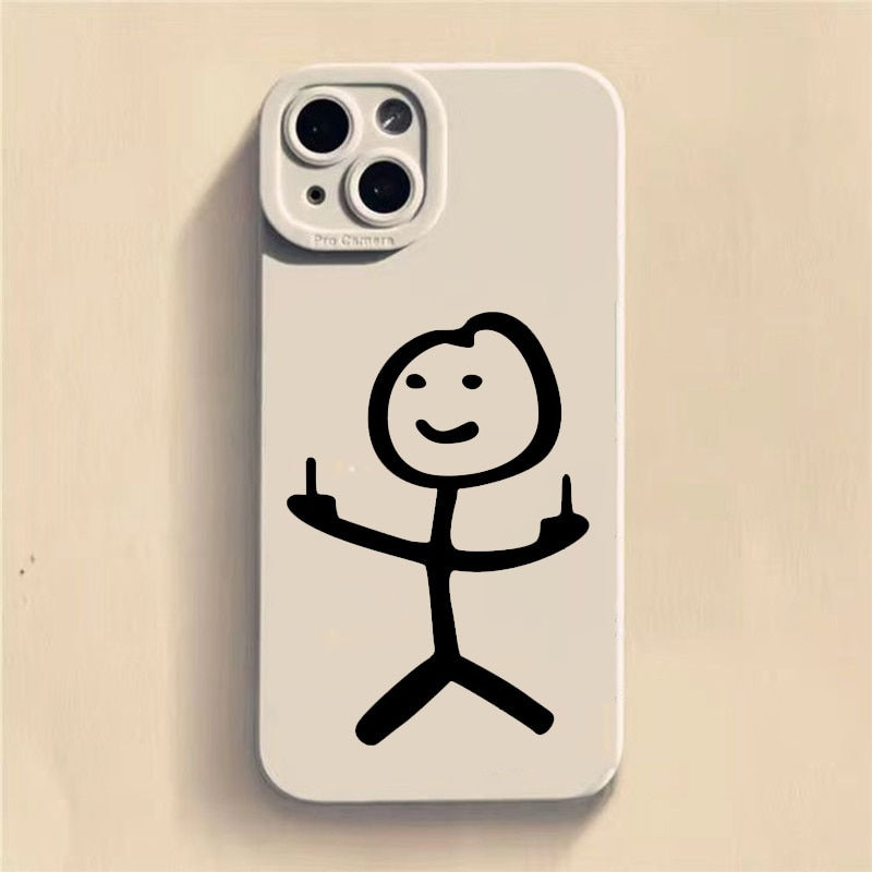 Thumbnail: Cartoon Matchman Phone Case For iPhone