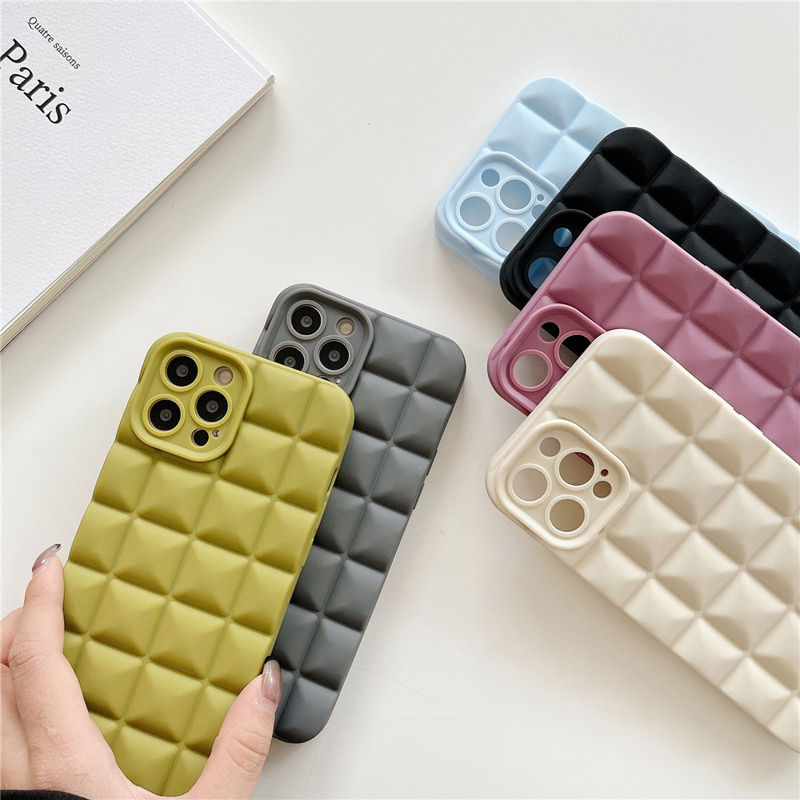 Thumbnail: Grid Matte Phone Case For iPhone