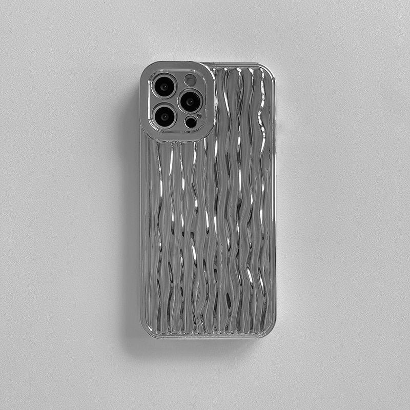 Thumbnail: Luxury Silver Tin Paper Phone Case for iphone
