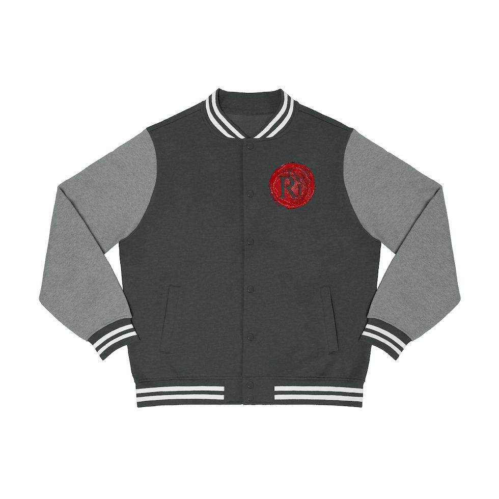 Pikkukuva: Men's Realistic Poetry Varsity Jacket