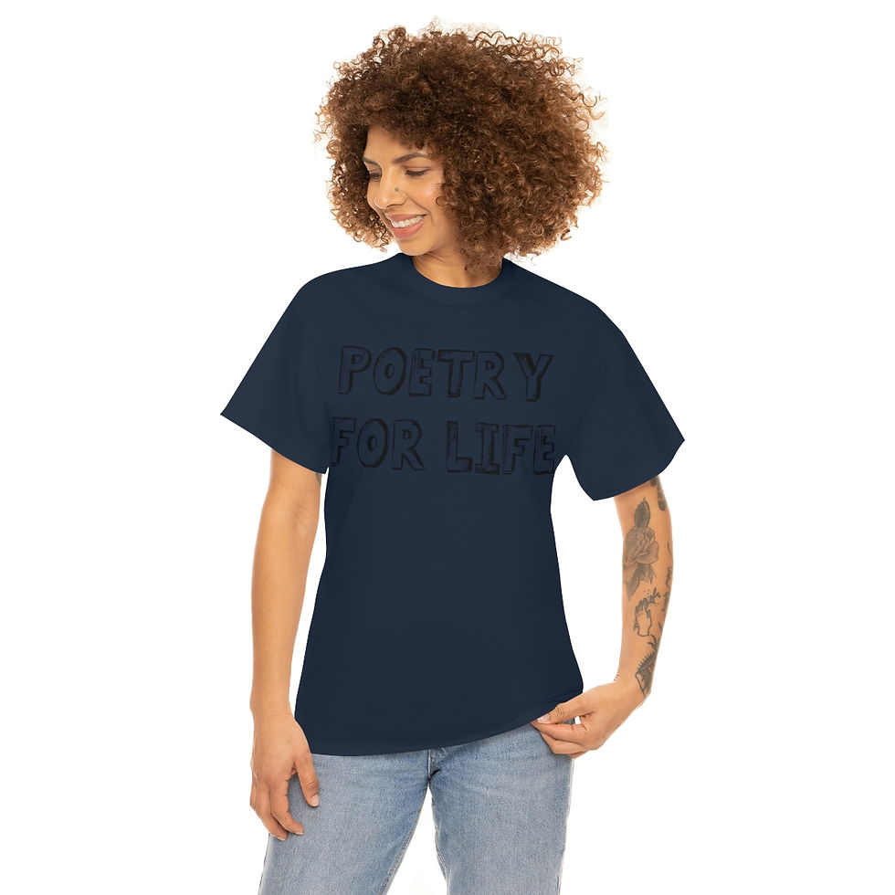 Thumbnail: Poetry for life Unisex Heavy Cotton Tee