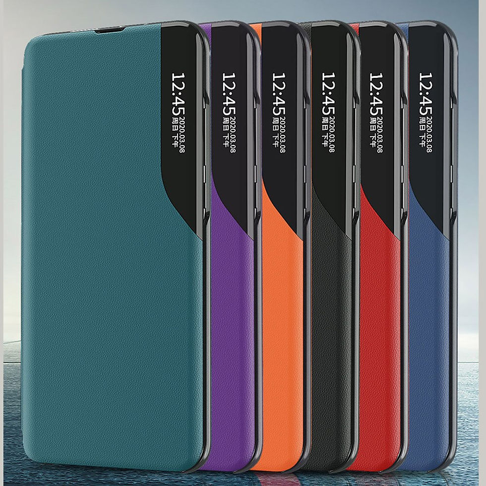 Thumbnail: Smart View Window leather case for Samsung Galaxy