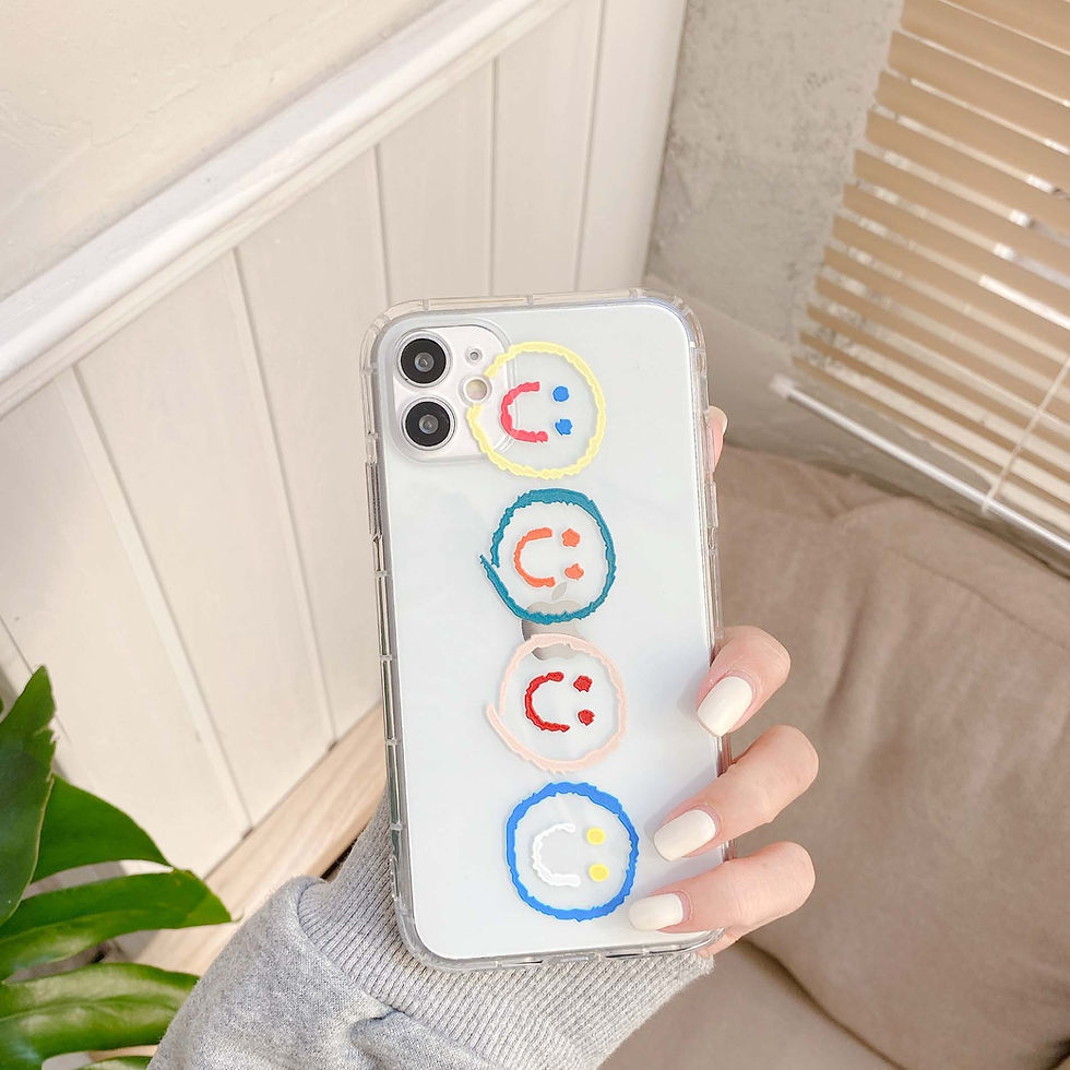 Thumbnail: 6 colors - Cute smiley phone case for iphone