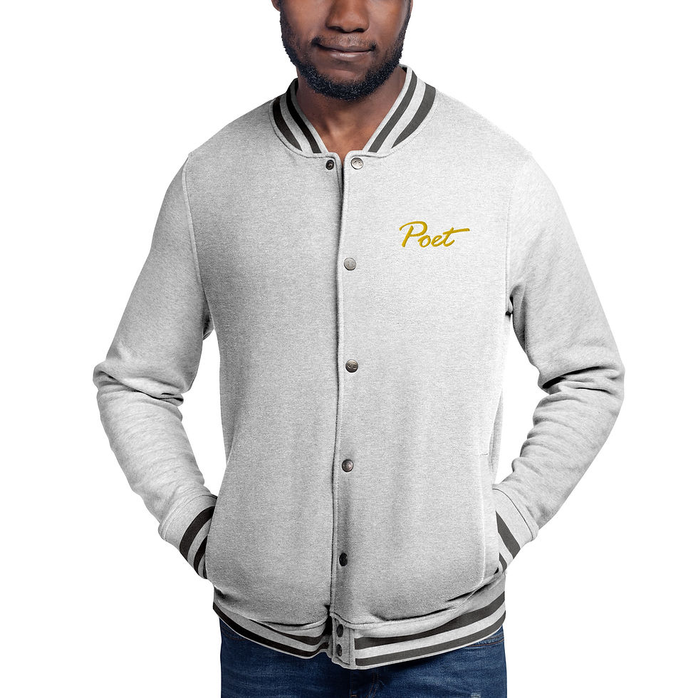 Thumbnail: Exclusive Poetry Embroidered Champion Bomber Jacket