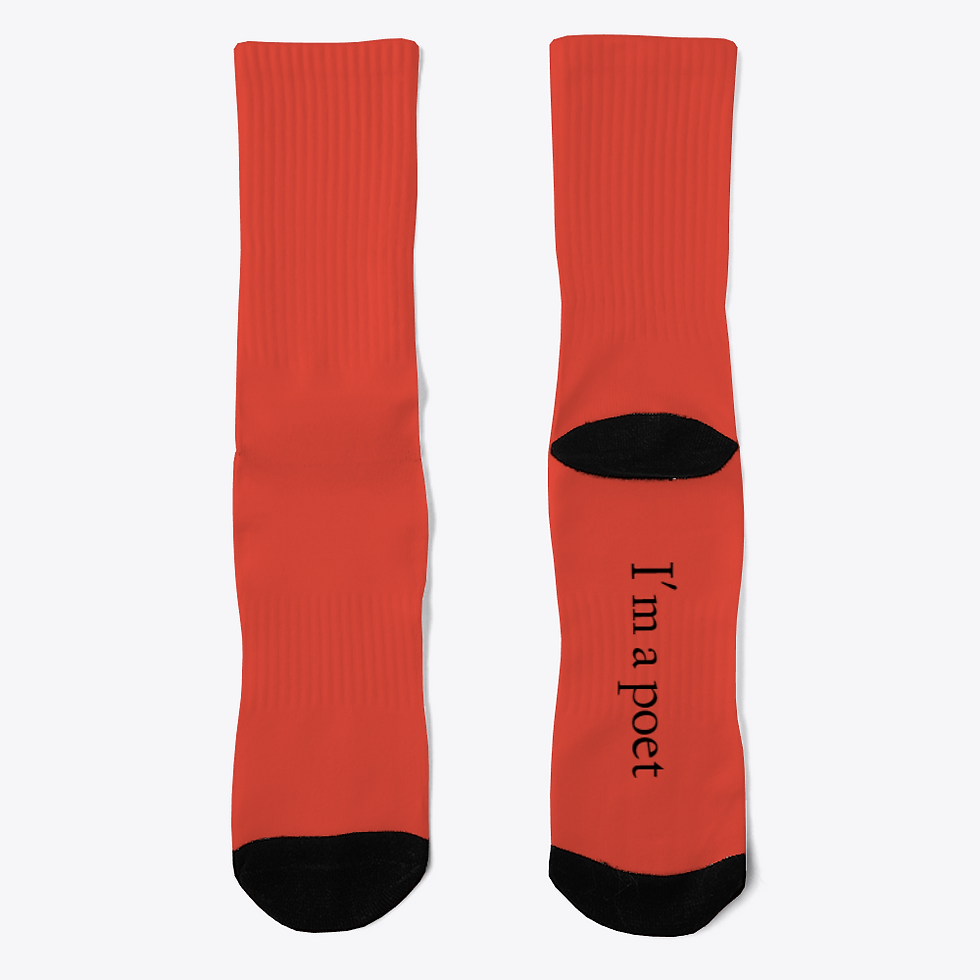 Thumbnail: I'm a poet Poetry Socks