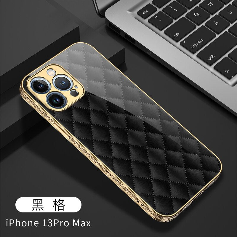 Thumbnail: Boss Gold Tempered Glass Case For iPhone