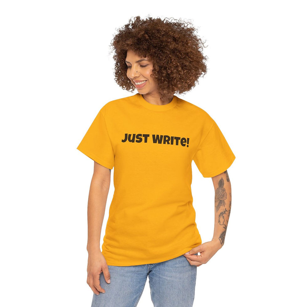 Thumbnail: Unisex Heavy Cotton Just Write Tee