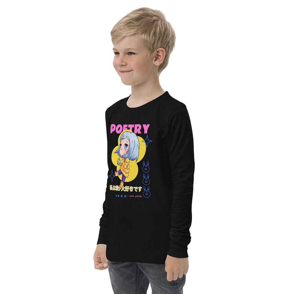 Thumbnail: Youth Fun Poetry long sleeve tee