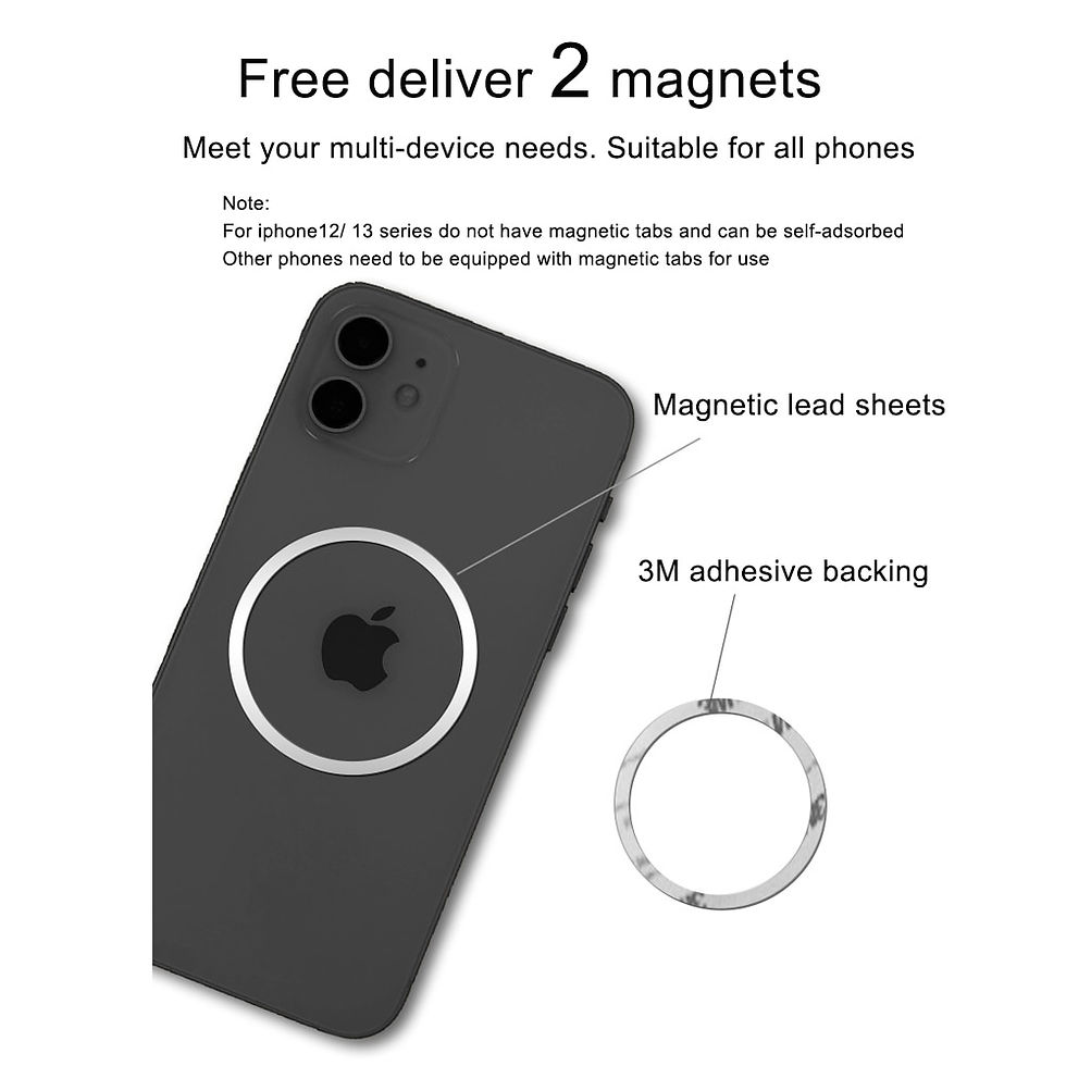 Thumbnail: Magnetic Phone Holder For iPhone - Metal Laptop Phone Stand For iPhone