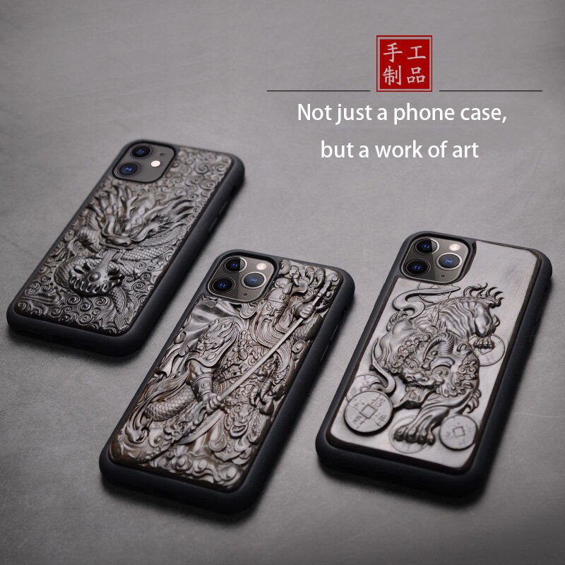 Thumbnail: Luxury Carved 3D Case for iPhone