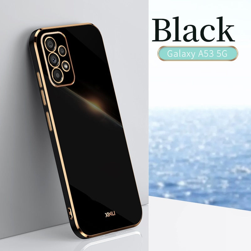 Thumbnail: Solid Color Plating Silicone Phone Case for Samsung Galaxy