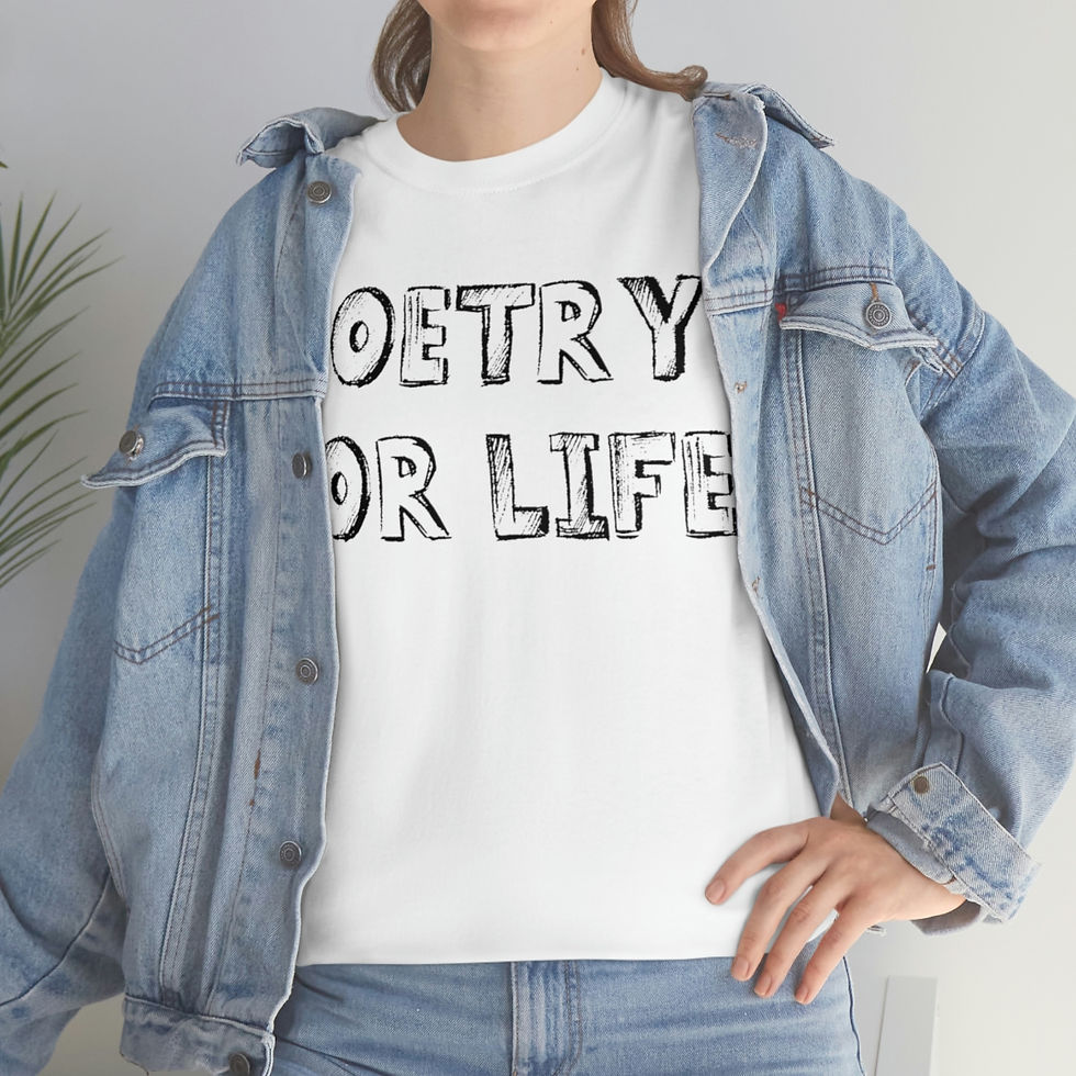 Thumbnail: Poetry for life Unisex Heavy Cotton Tee