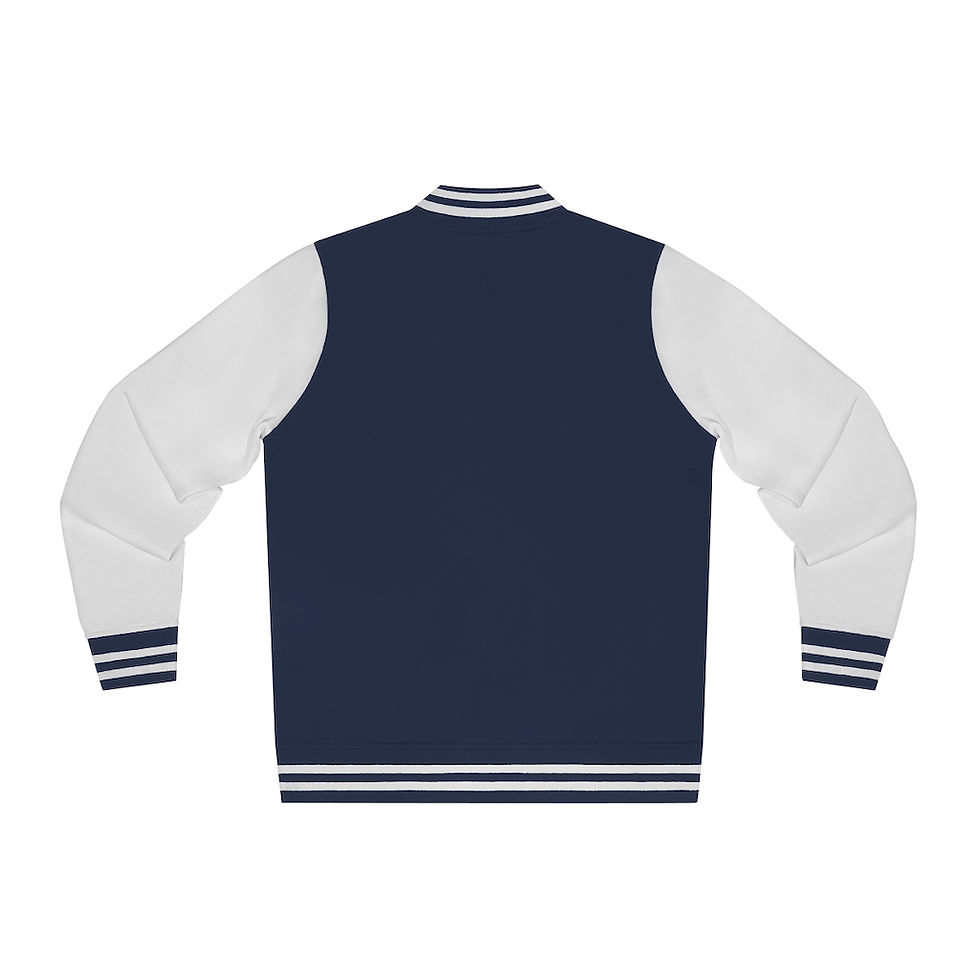 섬네일: Women's Realistic Poetry Varsity Jacket