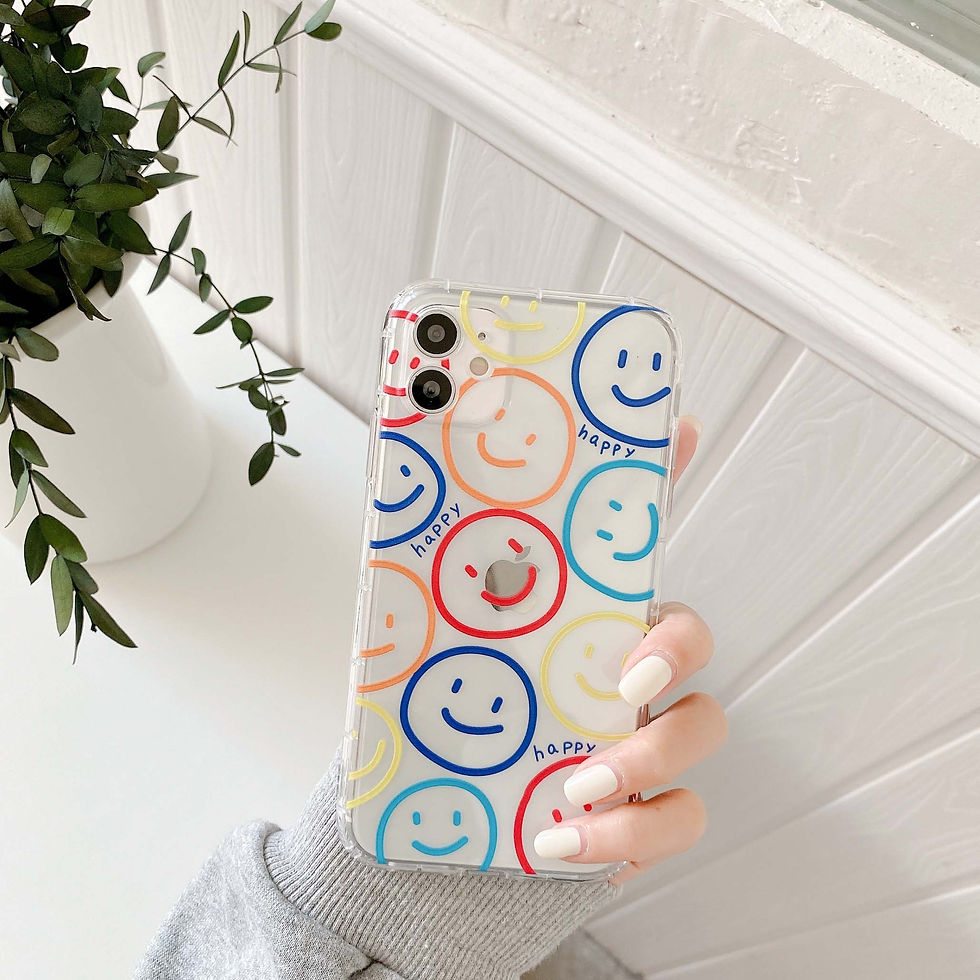 Miniatiūra: 6 colors - Cute smiley phone case for iphone