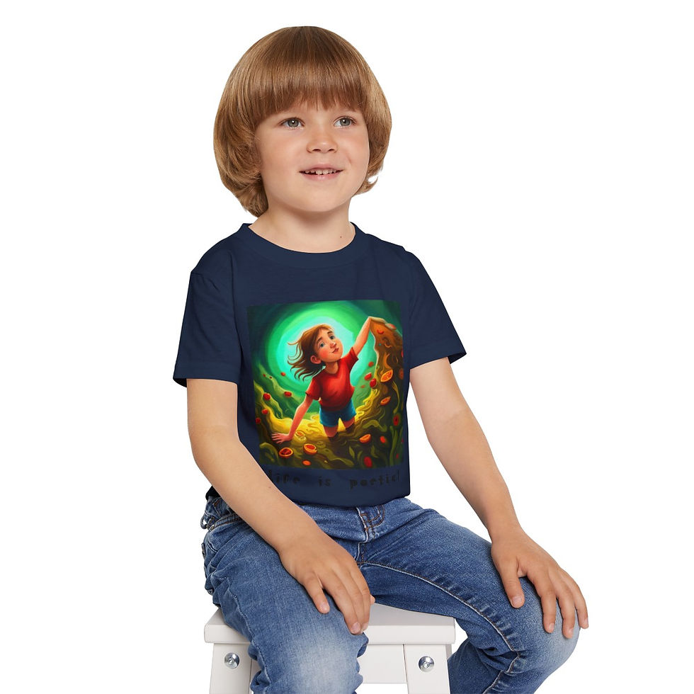 Thumbnail: Life is Poetic Heavy Cotton™ Toddler T-shirt