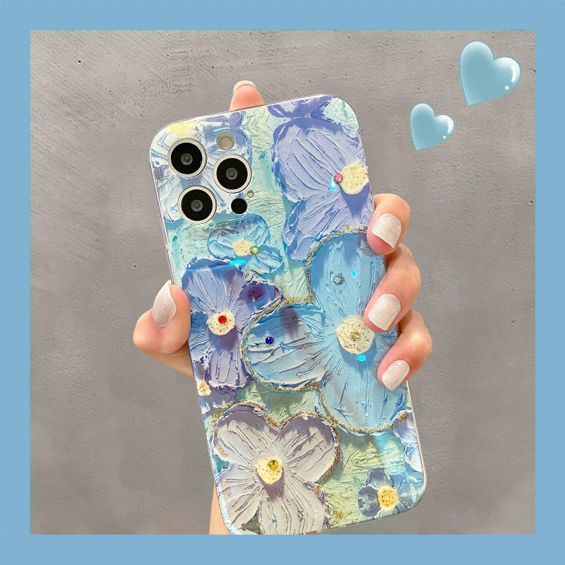 الصورة المصغرة: Luxury Retro Flowers Phone Case For iPhone