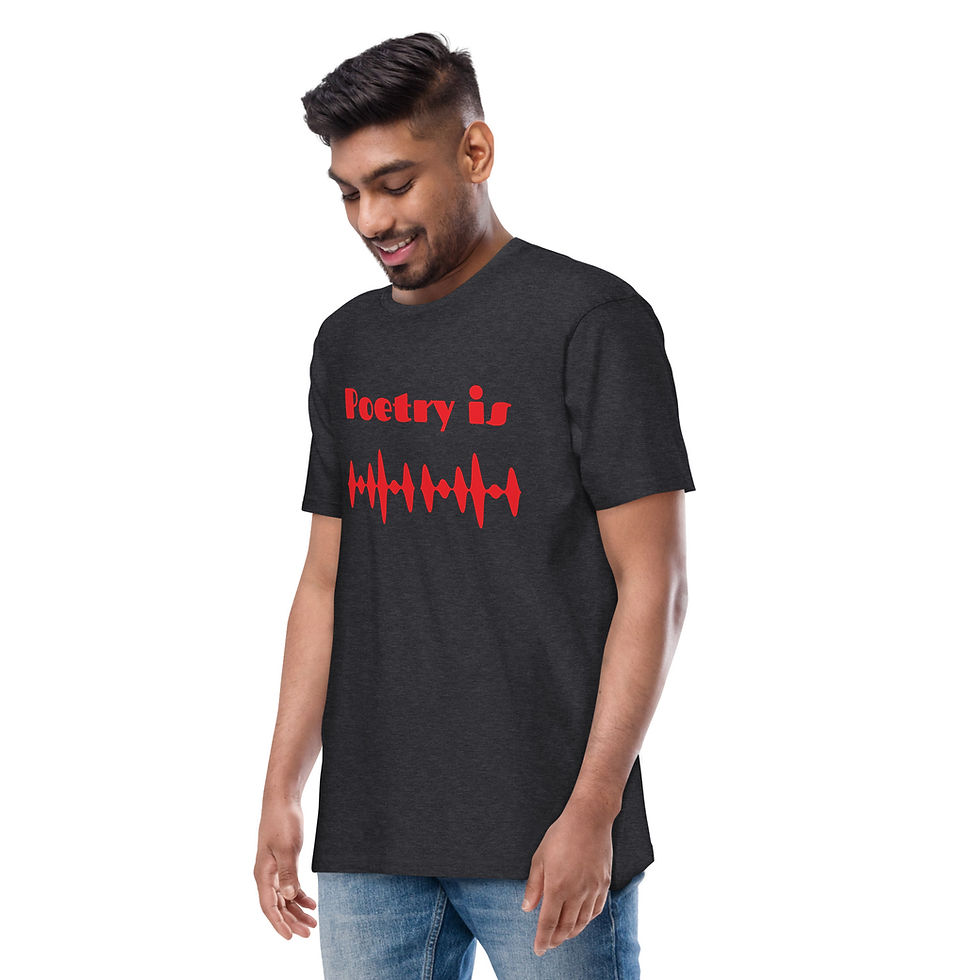 Miniature : Poetry is Men’s premium heavyweight tee