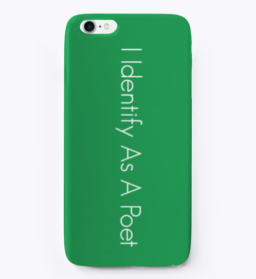 Miniatura: I Identify As A Poet iPhone Case by Realistic Poetry International