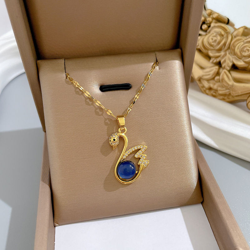 Thumbnail: Color Change Temperature Starry Sky Pendant Necklace