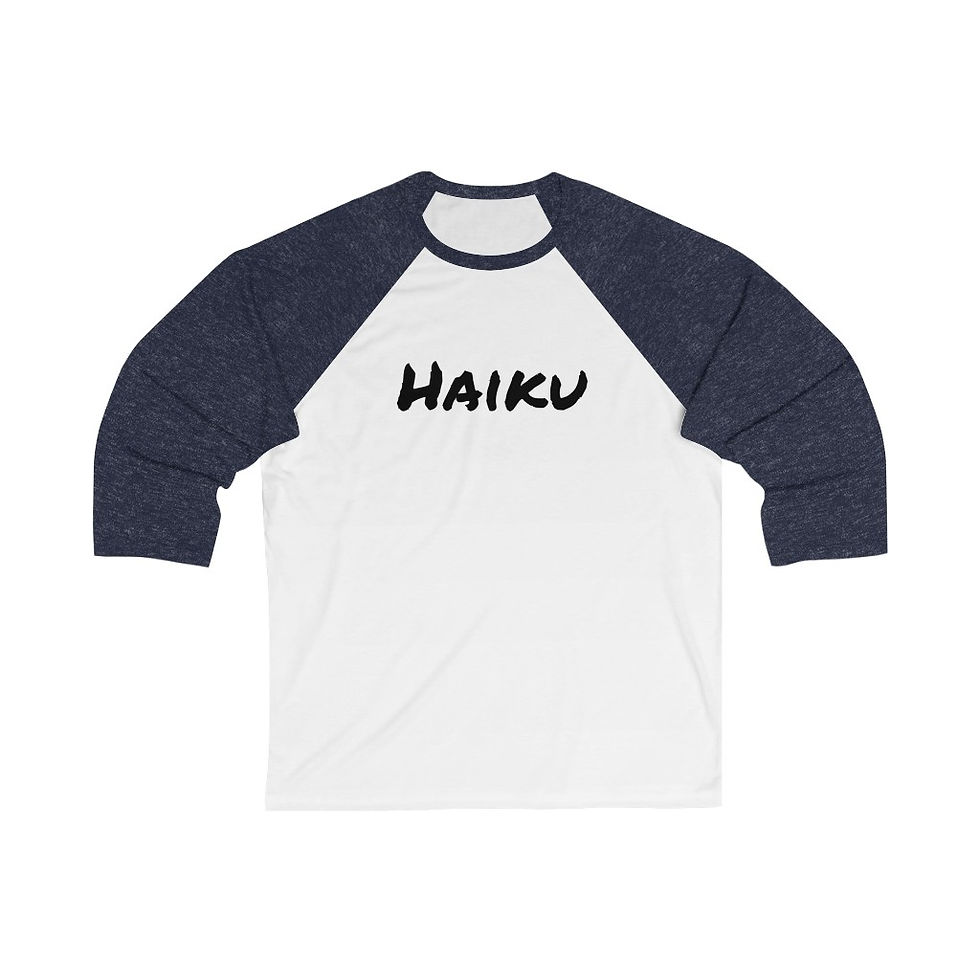 Thumbnail: Haiku Unisex 3/4 Sleeve Baseball Tee