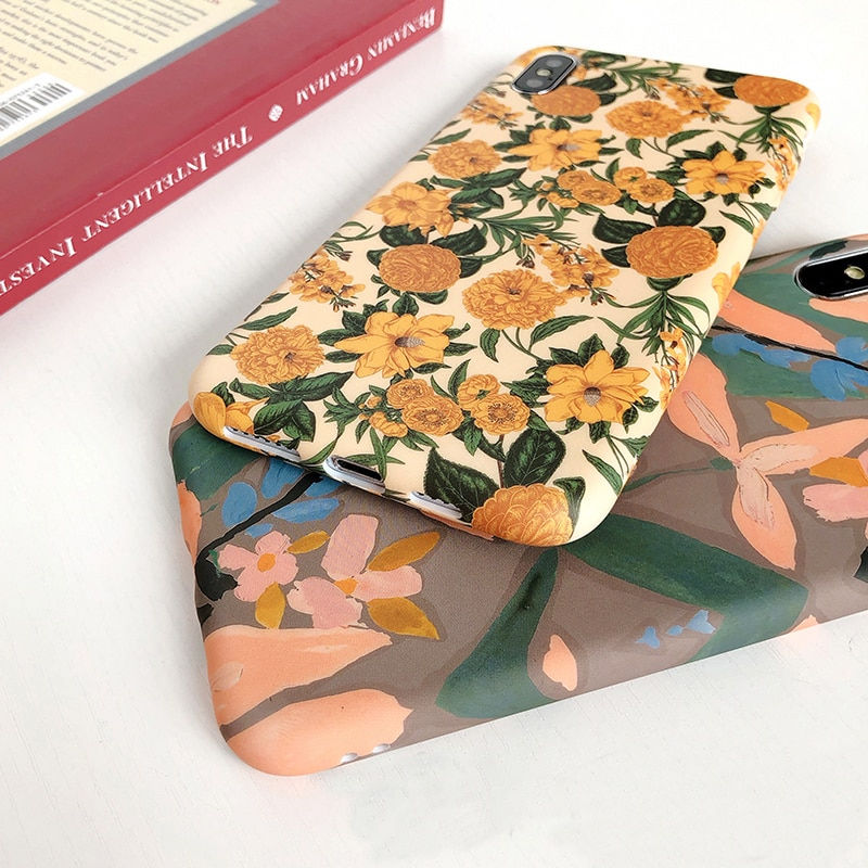 Thumbnail: LACK Colorful Flower floral Leaf Phone Case For iphone