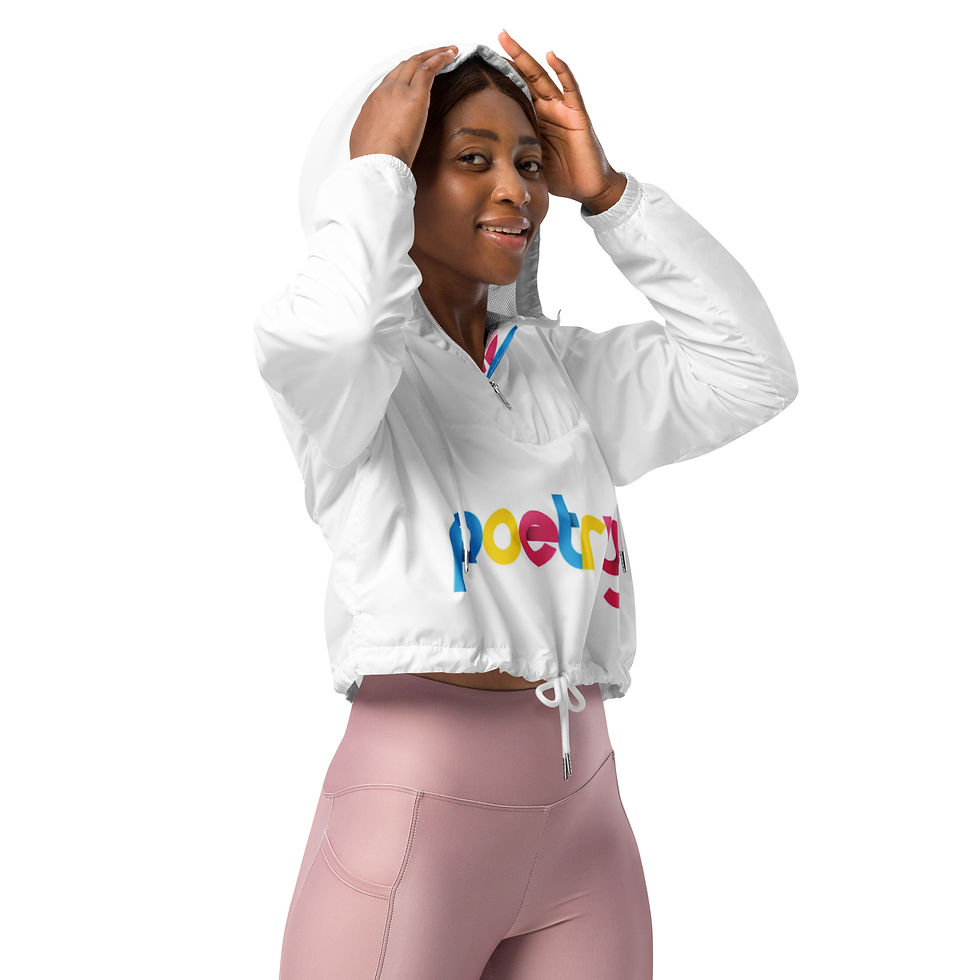 Thumbnail: Exclusive Women’s Poetry cropped windbreaker